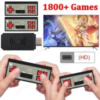 FD 600เครื่องเล่นวิดีโอเกม Y2มินิเกมย้อนยุคเข้ากันได้กับ HDMI ที่สร้างขึ้นใน1800 + เกมแพดไร้สายคู่เกมคลาสสิก