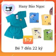 Bộ Quần áo bé trai Bảo Ngọc cho bé từ 7 đến 22 kg vải tole lanh Việt Thắng thumbnail