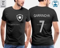 Garrincha T Shirt Brazil Botafogo Footballer Legend Camiseta Soccerer Pele Print Tshirt Style Tee