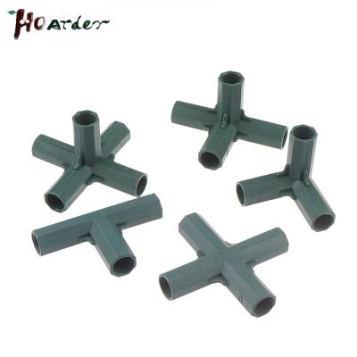 Fitting Stable Support Heavy Duty Greenhouse Frame Building Connector Right Angle 3 4 5 way Connector Garden Tool 16mm 5 Types