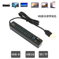 [HOT HAIXWLXKWW 589] USB 2.0 Hub Splitter ความเร็วสูง3/6พอร์ต Hab Card Reader All In สำหรับอุปกรณ์เสริม