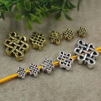 20pcs/Lot Classic Chinese Knot Alloy Spacer Beads Antique Gold Color Handmade Ethnic Charm Beads Materials DIY Jewelry Making DIY accessories and othe