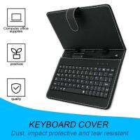 Durable and good-looking 10.1-inch imitation leather case USB keyboard for Android Windows tablet