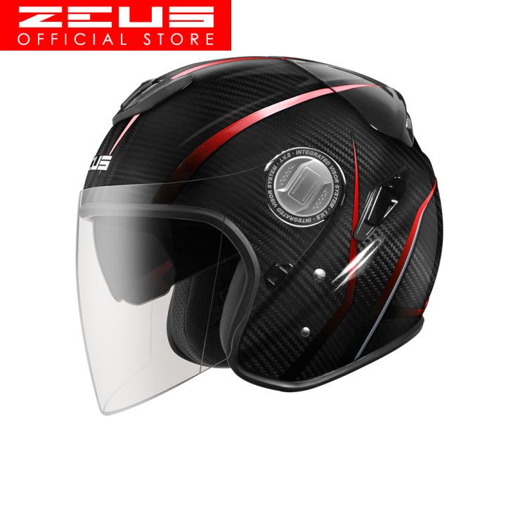 ZEUS ZS608 Carbon Fiber Open Face Helmet Lazada