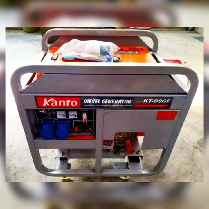 kanto-เครื่องปั่นไฟ-รุ่น-kt-d9-gf-9900-วัตต์-15hp-เครื่องยนต์-4-จังหวะ-ดีเซล-กุญแจสตาร์ท-ปั่นไฟ-เครื่องกำเนิดไฟ-generator-จัดส่ง-keery