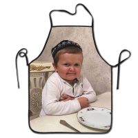 Funny Cute Hasbulla Meme Bib Aprons Men Women Unisex Kitchen Chef Tablier Cuisine for Cooking Baking Painting Aprons