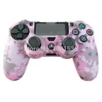 นิ่มรูปลายพรางตัวป้องกันซิลิโคนปลอกเคสสกินสำหรับโซนีเครื่องควบคุม Dualshock 4 Ps4สำหรับ Ps4 Pro Slim