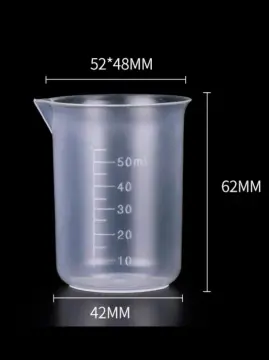 Liquid Measurement Volumetric Measuring 20Pcs Disposable Clear Cup