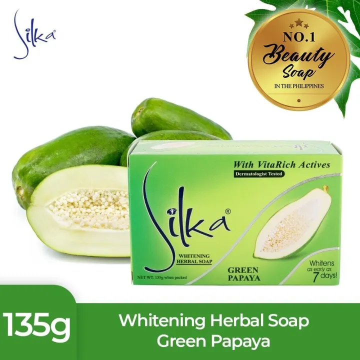 Silka Whitening Herbal Soap Green Papaya 135g Lazada Ph