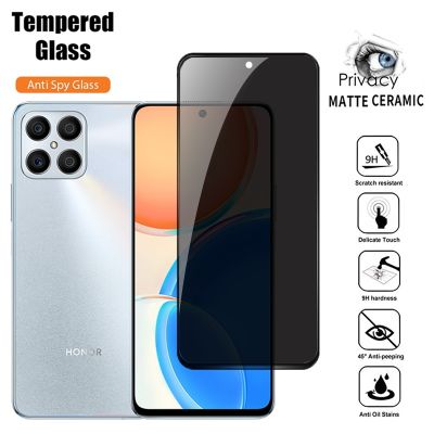 Full Cover Privacy Tempered Glass For Honor X8 X7 X9 50 SE 20 Pro Anti Spy Screen Protector For Honor 8A 8C 8X 9A 9C 9I 9X Film