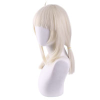 Game Cosplay Genshin Impact Klee Wig White Wigs Accessory Synthetic Hair+ Wig Cap for Girls Halloween Carnival Role Playing