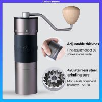 Kingrinder K2 /K4 /K6 Manual Coffee Grinder, Portable Mill 420stainless Steel 48mm Stainless Steel Titanium Plating Burr 커피그라인더