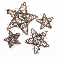 10cm/20cm Dried Rattan Star Frame Artificial Flower Wedding Wreath Christmas Decoration For Home DIY Handmade Door Hanging Decor Colanders Food Strain