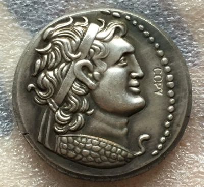 อาณาจักรโรมัน Ptolemaic Ptolemy Ix Lathyros ครองราชย์ในฐานะราชาแห่งไซปรัส101-88 B. C. สำเนาเหรียญ