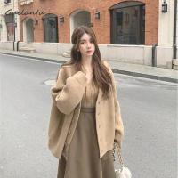 利Autumn Cardigan Women Top Korean Style Y2k Fashion Knitted Long Sleeve Single Breasted Ladies Sweater Coat Female Cardigans