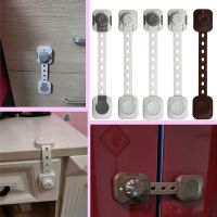 3Pcs/Set Child Safety Strap Locks Multi-Use Adhesive Plastic Baby Proofing Locks For Cabinets and DrawersToiletFridge