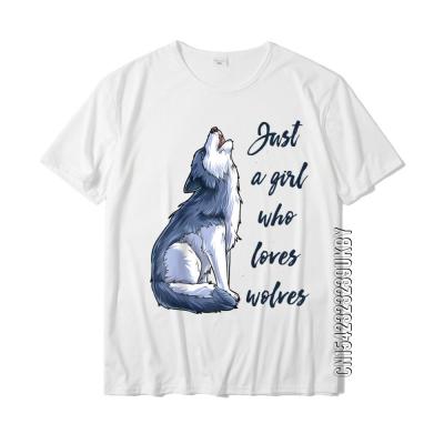 Just A Who Loves Wolves Funny Wolf Lover Gifts Raglan Baseball Tee Family Europe Top T-Shirts Cotton Men Tops Shirt