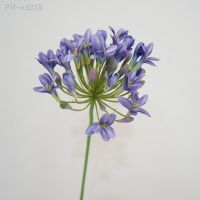 Beautiful Artificial Agapanthus Flower Lightweight Faux Flower Exquisite No Watering Good Visual Effect Simulation Flower