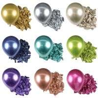 【DT】hot！ 30/20/10Pcs Metal Balloons Gold Metallic for Birthday Baby Shower Xmas Decorations