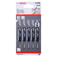 ใบเลื่อยจิ๊กซอว์ BOSCH รุ่น 2608630037 (5 ใบ/แพ็ค) สีดำ (COD)