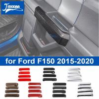 JIDIXIAN ABS ที่คลุมตกแต่งที่จับที่จับประตูภายในรถสำหรับ Ford F150 2016 2017 2018 2019 2020อุปกรณ์ตกแต่งภายใน