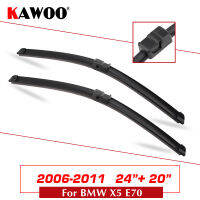 KAWOO For BMW X5 E53 E70 F15 G05 Car Natural Rubber Wipers Blades Model Year From 1999-2020 Fit U HookPush ButtonSide Pin Arms