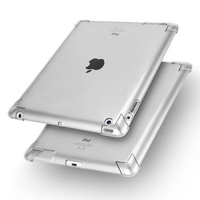 【DT】 hot  Shockproof Silicone Case For Apple iPad 2 3 4 2th 3th 4th Generation 9.7 inch Flexible Bumper Clear Transparent Funda Back Cover