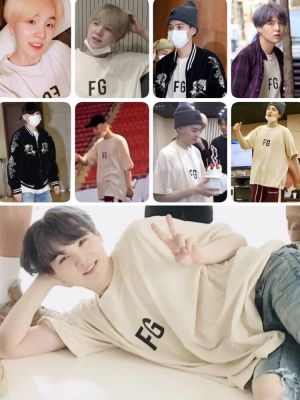 BANGTAN BOYS Apricot T-shirt Letter Printed Loose Tee Unisex Reverse Wear Design Tops Short Sleeve T Shirt