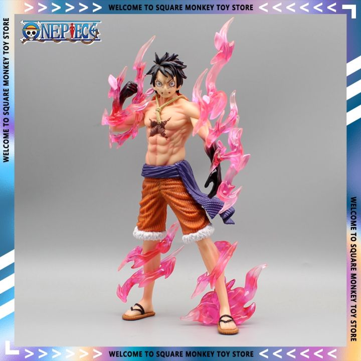 31Cm One Piece Anime Figures Luffy Figurine Busoshoku Haki:Emission ...