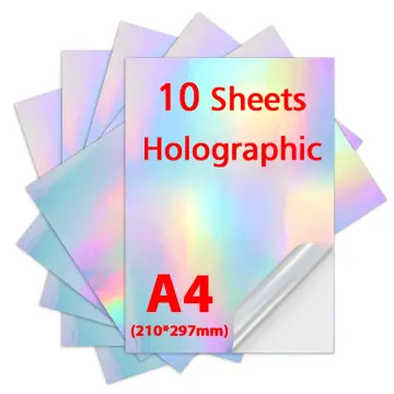 Glossy White Printable Vinyl Sticker Paper for Inkjet Laser Waterproof  8.5x11in