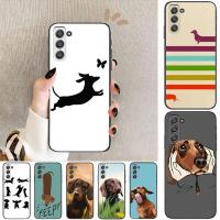 Cartoon Dachshund Sausage Dog Phone cover hull For SamSung Galaxy s6 s7 S8 S9 S10E S20 S21 S5 S30 Plus S20 fe 5G Lite Ultra Edge Electrical Safety