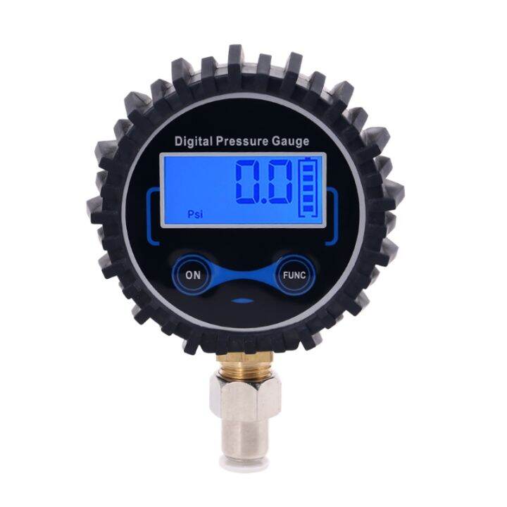 Digital Pressure Gauge with 6mm Outside Diameter Hose Straight Plug ...