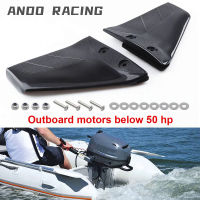 = {: Small Hydrofoil Boat Motor Stabiliser Enigne Components 1คู่สำหรับ4-50HP Outboard With Bolt Nut ABS Black Boat Parts