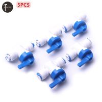 Atoplee 5PCS 1/4 quot; 6.5mm Quick Connect Switch Ball Valve Swicth Water Filter Parts For Tube Water Purifier Control Switch System