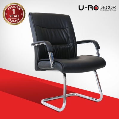 U-RO DECOR รุ่น PERCA (เพอร์ก้า) สีดำ เก้าอี้สำนักงาน รับแขก ยูโรเดคคอร์ เก้าอี้ office chair