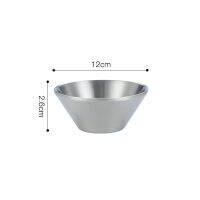 Multi-Size Double Layer Stainless Steel Bowl V-Shaped Gold Silver Noodle Rice Fruit Salad Mixing Bowl Kitchen Cooking Tableware