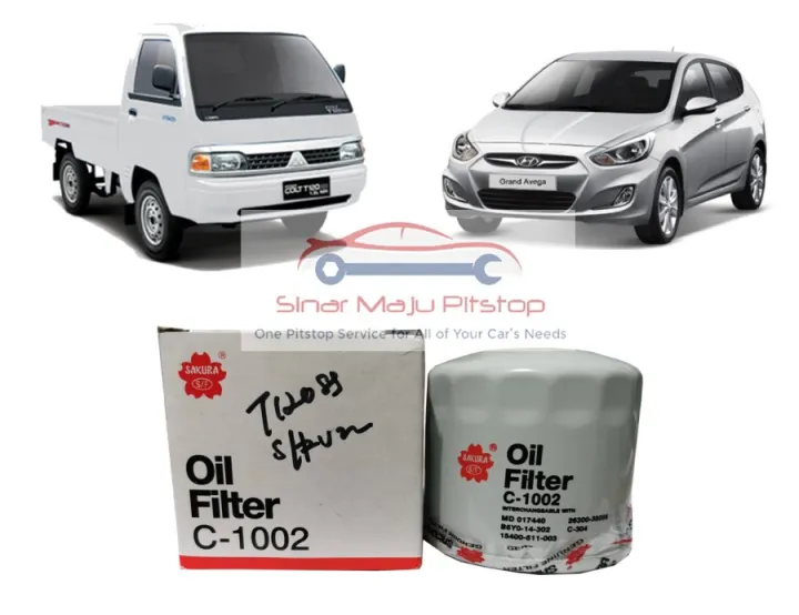 Sakura C-1002 Original Filter Oli Mobil HYUNDAI MATRIX - HYUNDAI CAKRA ...