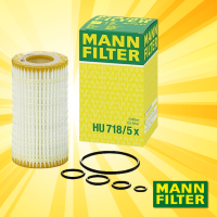 กรองน้ำมันเครื่อง Benz  Vito II  W639  ( 2003 - 2014 ) รุ่น  119,  122,  123,  126    Oil Filter  Mann HU 718/5x  /  HU718/5x d