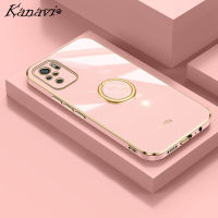 Kanavi เคสโทรศัพท์แฟชั่นสำหรับ Xiaomi Redmi Note 10S Note 10 Pro Note 10 Pro Note 10 Pro Max Note 11S Note 11S Note 11 Pro 5G Note 10 5G Note 10 Pro 5G แหวนใส่นิ้ว Electroplated สุดหรูฝาครอบโทรศัพท์กันกระแทกนิ่ม TPU ผู้ถือซิลิโคน