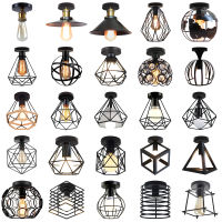 Modern Led Ceiling Lights Vintage industrial Ceiling lamp Shade R Loft Plafonniers for Living Room Kitchen Cage Home Decor