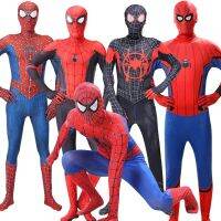 Anime Black Red Spiderman Cosplay Costume Superhero 3D Style Clothes Kids Adult Zentai Full Bodysuits In Halloween