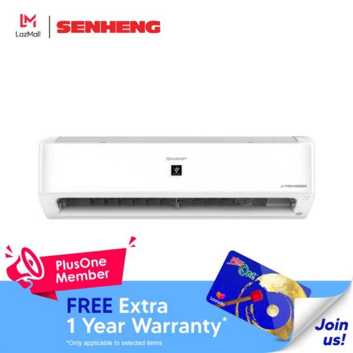 SHARP JTech Inverter Plasmacluster Air Conditioner 1.5HP SHPAHXP13YMD