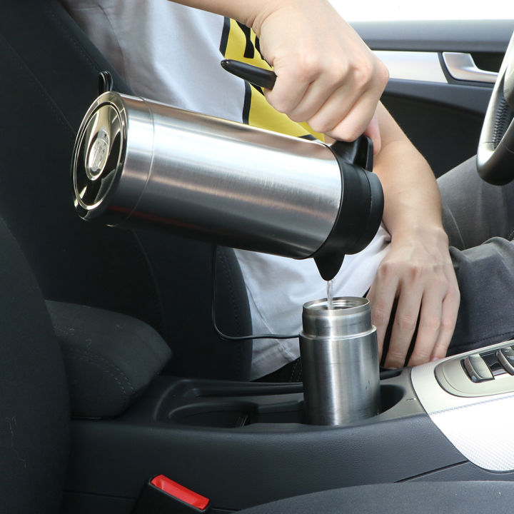 Fast Delivery】750ml Stainless Steel Car Electric Kettle with