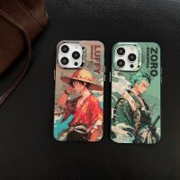 การ์ตูนวันพีชสุดเท่เคสเคสโทรศัพท์มือถือ Luffys Lu Ffy Zoro สำหรับ iPhone 14 Pro Max เคสแข็งกันแรงกระแทกฝาหลังโทรศัพท์สำหรับ iPhone 13 Pro Max One Peace Zoro เคสสำหรับ Apple โทรศัพท์12 Pro Max 11เคสห่อหุ้ม