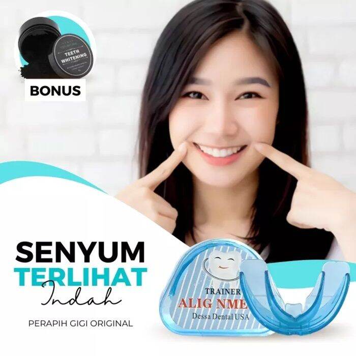 Original Orthodontic retainer teeth trainer aligment, perapih gigi