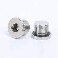 304 Stainless Steel Hexagon ed Ring Sealing Plug Oil Plug With Flange Edge 1/8 1/4 3/8 1/2 3/4 1 - 2 BSP Male Thread Plug