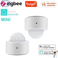 SHORTSIMOM การเคลื่อนไหวของ PIR Tuya Smart Zigbee ร่างกายอินฟราเรด เซนเซอร์อัจฉริยะ Tuya Zigbee ของใหม่ เซ็นเซอร์ตรวจจับการเคลื่อนไหวของมนุษย์ ZigBee ขนาดเล็ก ชีวิตอัจฉริยะในบ้าน