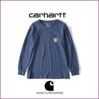 Carhartt เสื้อสเวตเตอร์ K126ชายและหญิงรุ่นคู่รักทนทานเสื้อยาวปิดถึงก้นน้ำขึ้นน้ำลง