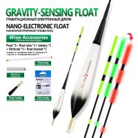 【YF】✔  1Piece Sensor Color Change Float 1 CR425 1 Float Tube 1 Hooks 1 Rest Composite Electric Buoy