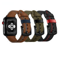 สายหนังสำหรับ Apple Watch Ultra Band 49มม. 45มม./41มม. 44มม./40มม. 42มม./38มม. Correa สร้อยข้อมือสายนาฬิกาเข็มขัด Apple Watch Series 8 7 6 5 4 3 2 1 SE